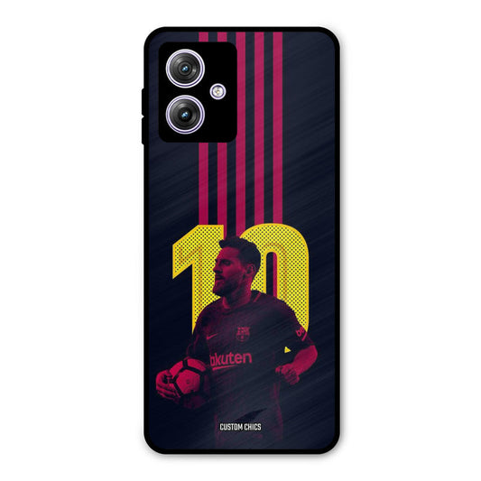 Retro Style Messi Moto G54 Mobile Back Cover - Sports PrintShield Case