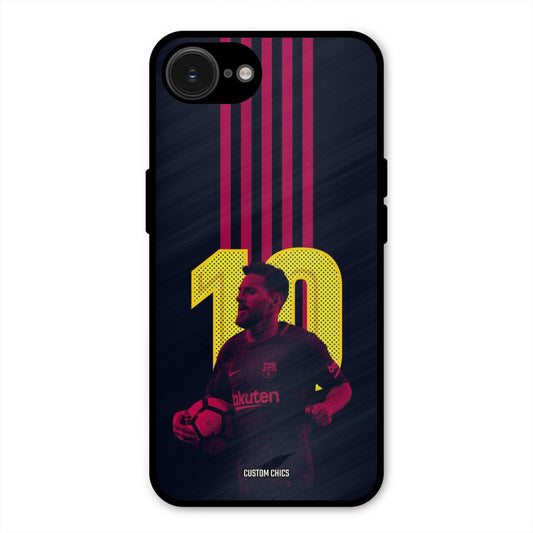 Retro Style Messi iPhone 16e Mobile Back Cover - Sports PrintShield Case