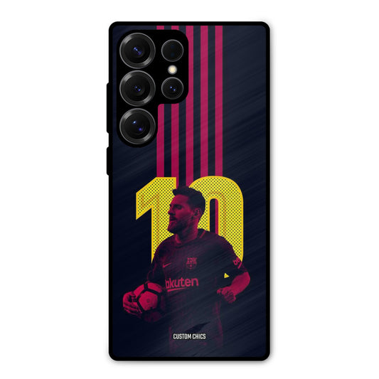 Retro Style Messi Samsung Galaxy S25 Ultra Mobile Back Cover - Sports PrintShield Case
