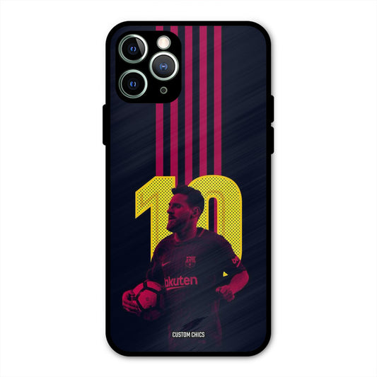 Retro Style Messi  iPhone 11 Pro Max Mobile Back Cover - Sports PrintShield Case