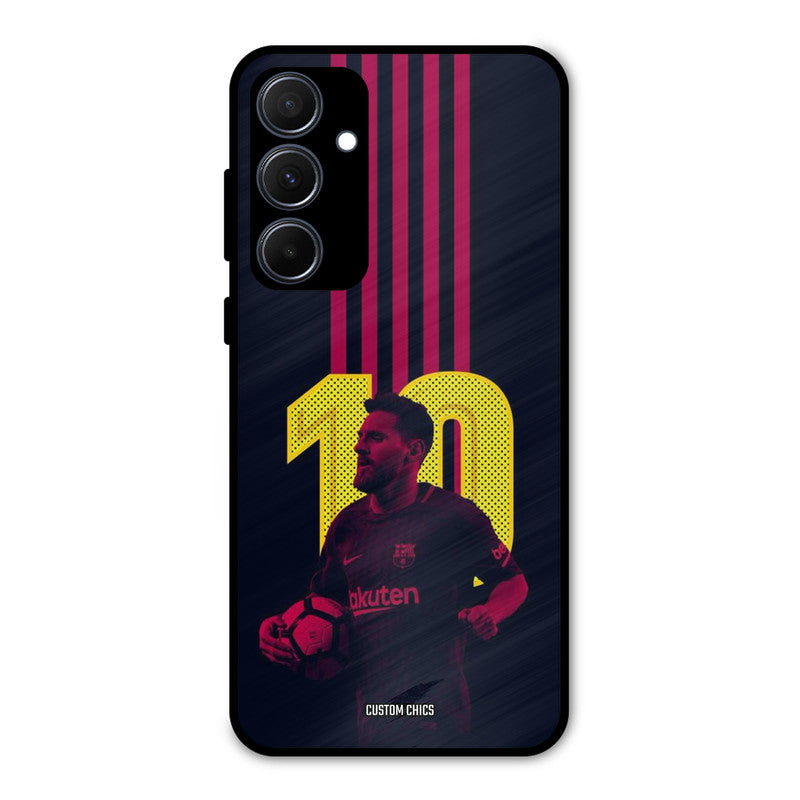 Retro Style Messi Samsung Galaxy A35 5G Mobile Back Cover - Sports PrintShield Case