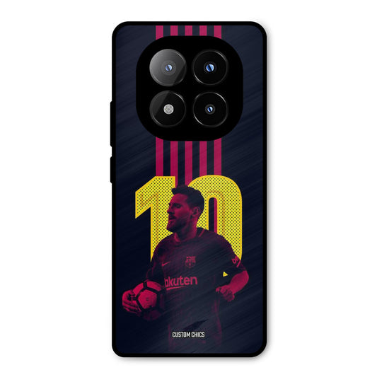 Retro Style Messi Redmi Note 14 Pro Plus 5G Mobile Back Cover - Sports PrintShield Case