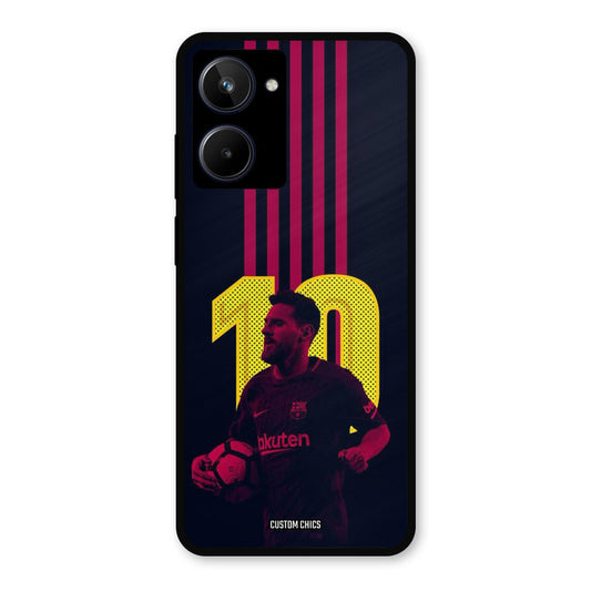 Retro Style Messi Realme 10 Mobile Back Cover - Sports PrintShield Case