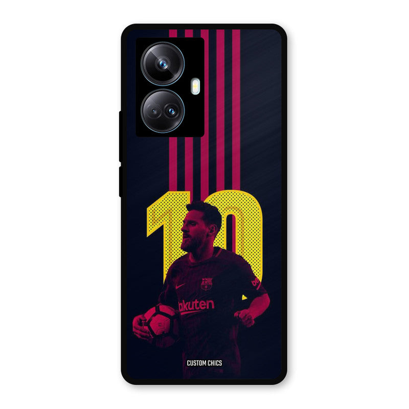 Retro Style Messi Realme 10 Pro Plus Mobile Back Cover - Sports PrintShield Case