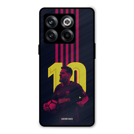 Retro Style Messi Oneplus 10T Mobile Back Cover - Sports PrintShield Case