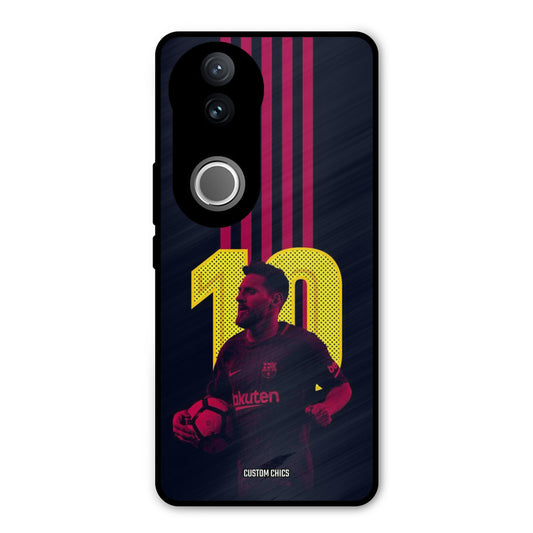 Retro Style Messi Vivo V50 Mobile Back Cover - Sports PrintShield Case