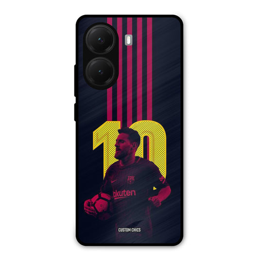 Retro Style Messi Poco X7 Pro Mobile Back Cover - Sports PrintShield Case