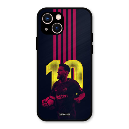 Retro Style Messi  iPhone 13 Mobile Back Cover - Sports PrintShield Case