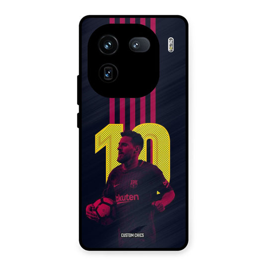 Retro Style Messi iQOO 12 Mobile Back Cover - Sports PrintShield Case