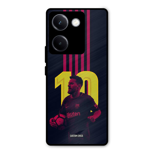 Retro Style Messi Vivo Y300 Plus Mobile Back Cover - Sports PrintShield Case