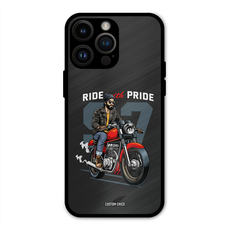 Ride With Pride iPhone 14 Pro Max Mobile Back Cover - Car&Bike PrintShield Case