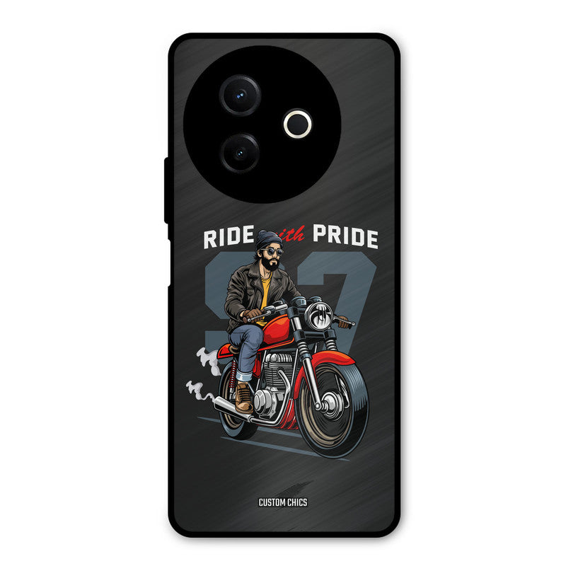 Ride With Pride Vivo Y39 Mobile Back Cover - Car&Bike PrintShield Case