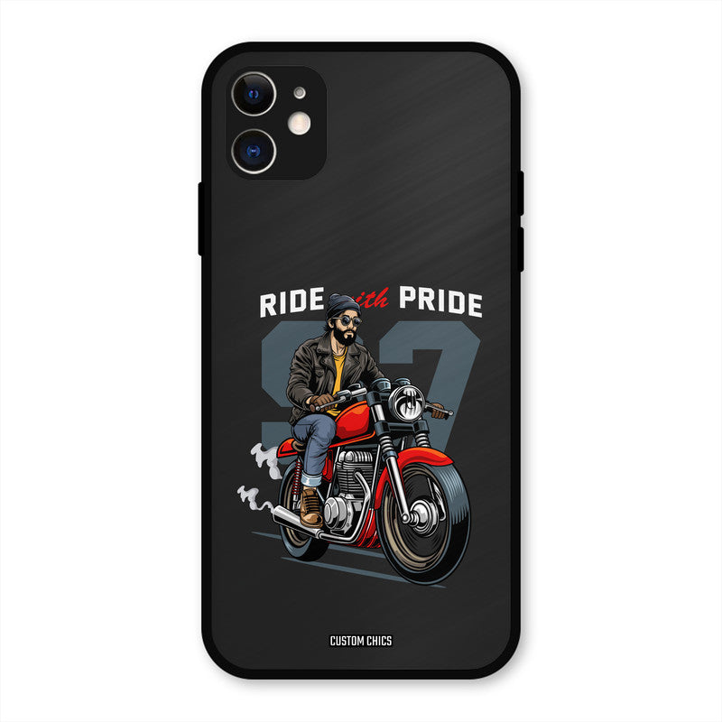 Ride With Pride iPhone 11 Mobile Back Cover - Car&Bike PrintShield Case