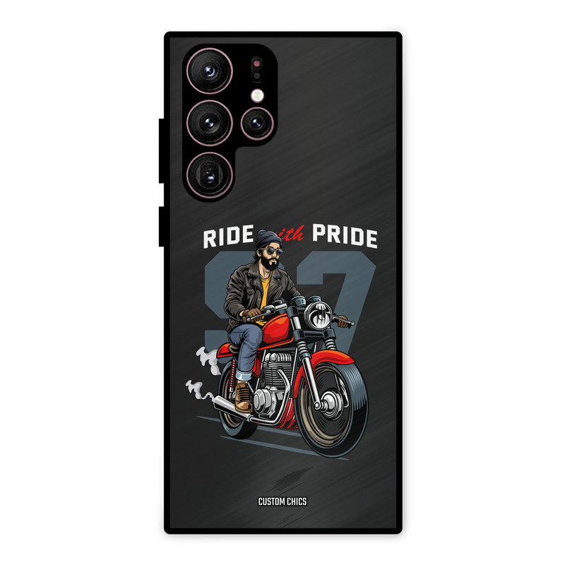 Ride With Pride Samsung Galaxy S22 Ultra Mobile Back Cover - Car&Bike PrintShield Case