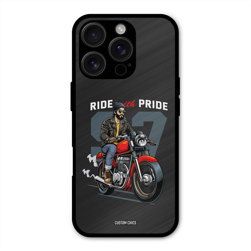Ride With Pride iPhone 16 Pro Mobile Back Cover - Car&Bike PrintShield Case