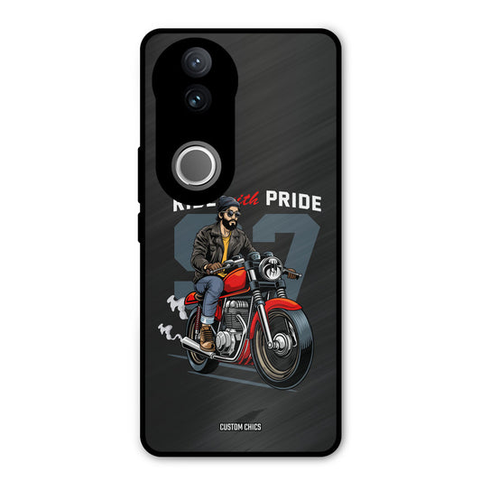 Ride With Pride Vivo V50 Mobile Back Cover - Car&Bike PrintShield Case