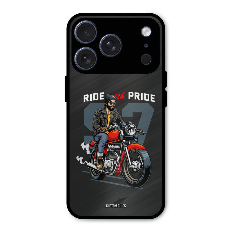 Ride With Pride iPhone 17 Pro Max Mobile Back Cover - Car&Bike PrintShield Case