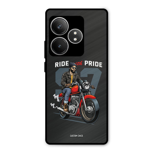 Ride With Pride Realme GT 6T Mobile Back Cover - Car&Bike PrintShield Case