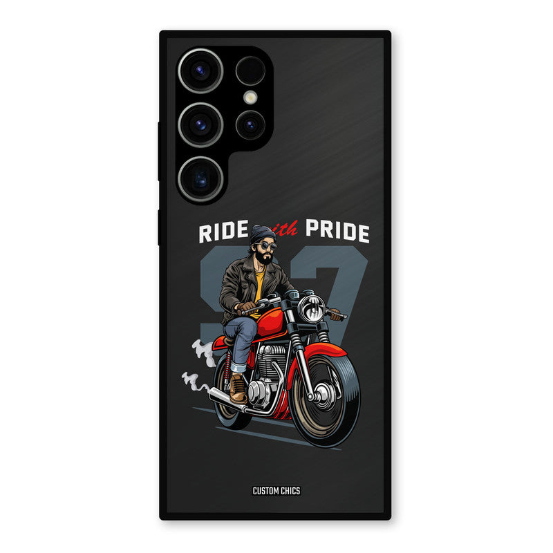 Ride With Pride Samsung Galaxy S23 Ultra Mobile Back Cover - Car&Bike PrintShield Case
