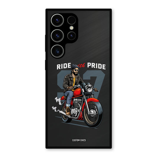 Ride With Pride Samsung Galaxy S23 Ultra Mobile Back Cover - Car&Bike PrintShield Case