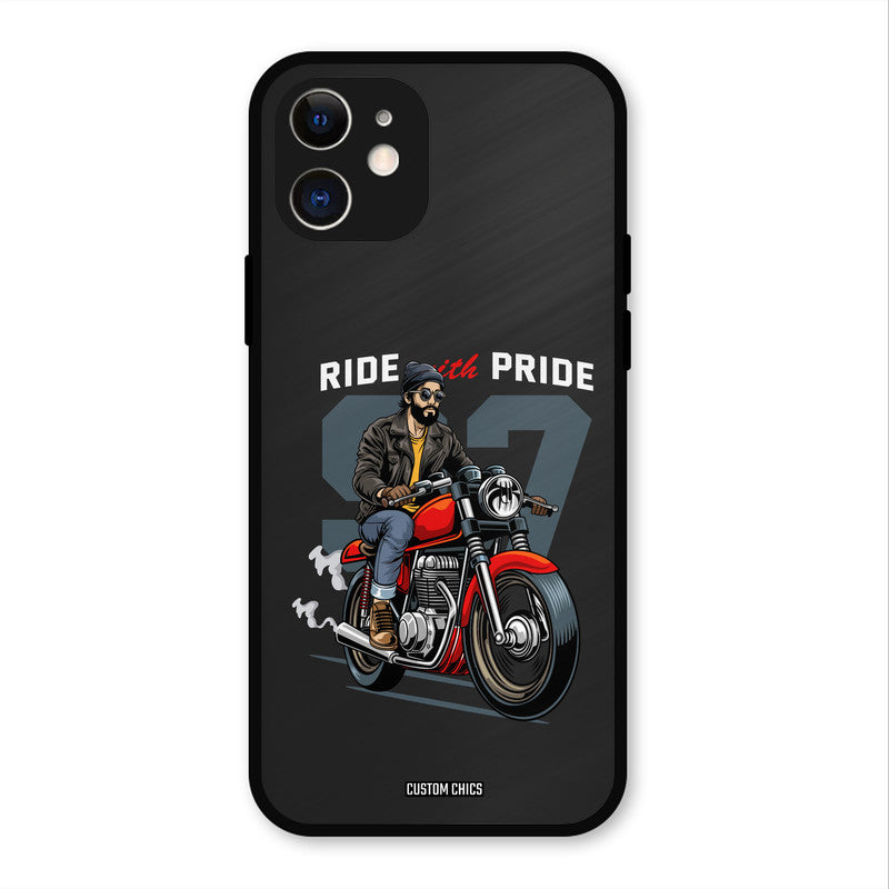 Ride With Pride iPhone 12 Mobile Back Cover - Car&Bike PrintShield Case