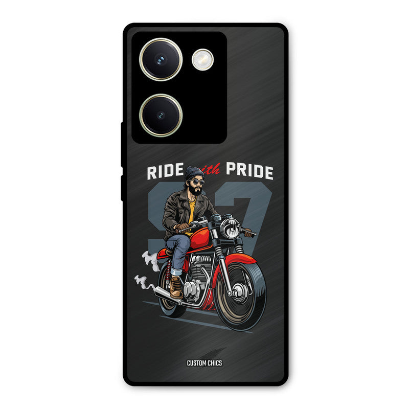 Ride With Pride Vivo Y200 Pro Mobile Back Cover - Car&Bike PrintShield Case
