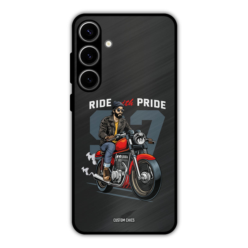 Ride With Pride Samsung Galaxy S24 Plus Mobile Back Cover - Car&Bike PrintShield Case