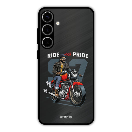 Ride With Pride Samsung Galaxy S24 Plus Mobile Back Cover - Car&Bike PrintShield Case