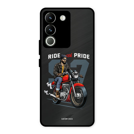 Ride With Pride Vivo Y200 Mobile Back Cover - Car&Bike PrintShield Case