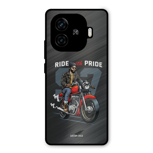 Ride With Pride iQoo Z9 Turbo Mobile Back Cover - Car&Bike PrintShield Case