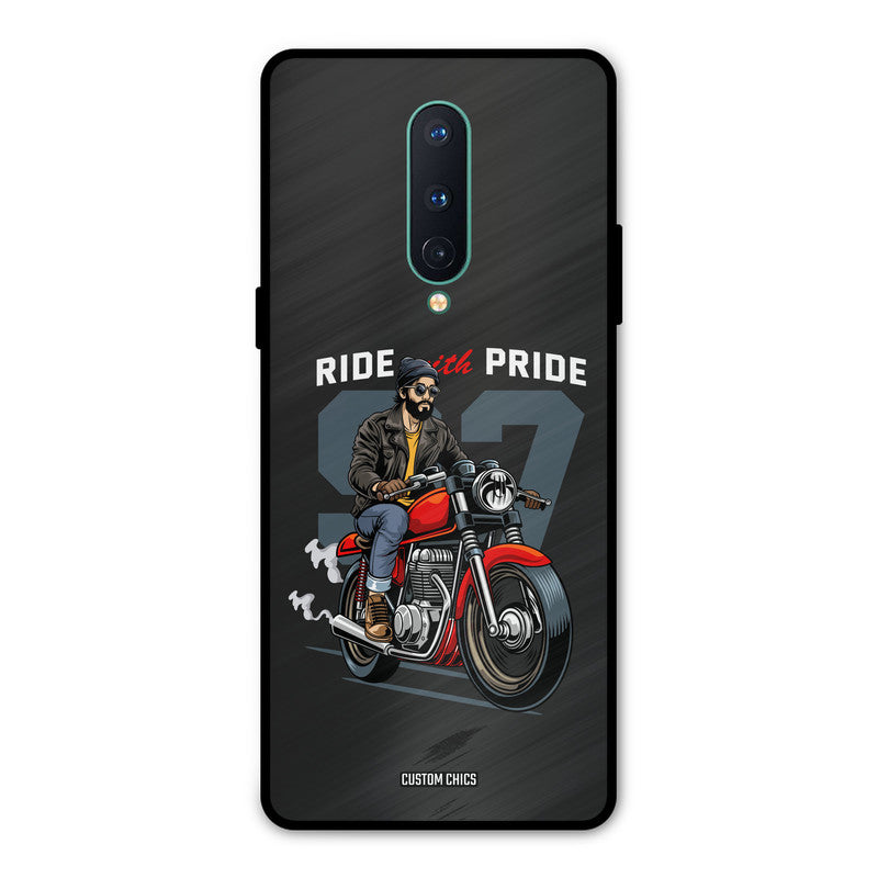 Ride With Pride Oneplus 8 Mobile Back Cover - Car&Bike PrintShield Case