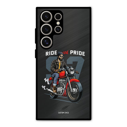 Ride With Pride Samsung Galaxy S24 Ultra Mobile Back Cover - Car&Bike PrintShield Case