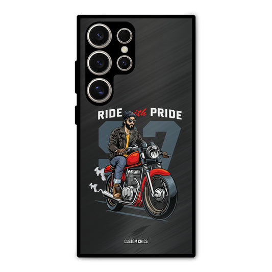 Ride With Pride Samsung Galaxy S24 Ultra Mobile Back Cover - Car&Bike PrintShield Case