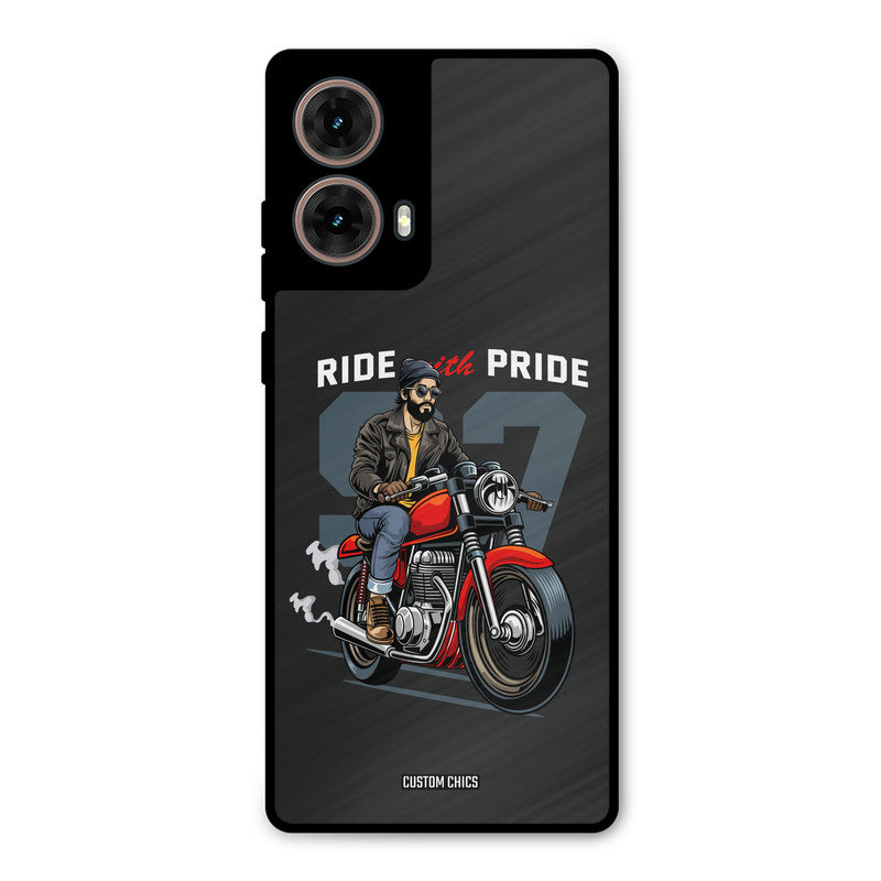 Ride With Pride Moto G85 Mobile Back Cover - Car&Bike PrintShield Case