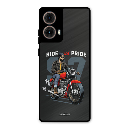 Ride With Pride Moto G85 Mobile Back Cover - Car&Bike PrintShield Case