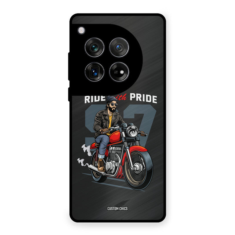 Ride With Pride OnePlus 12 Mobile Back Cover - Car&Bike PrintShield Case