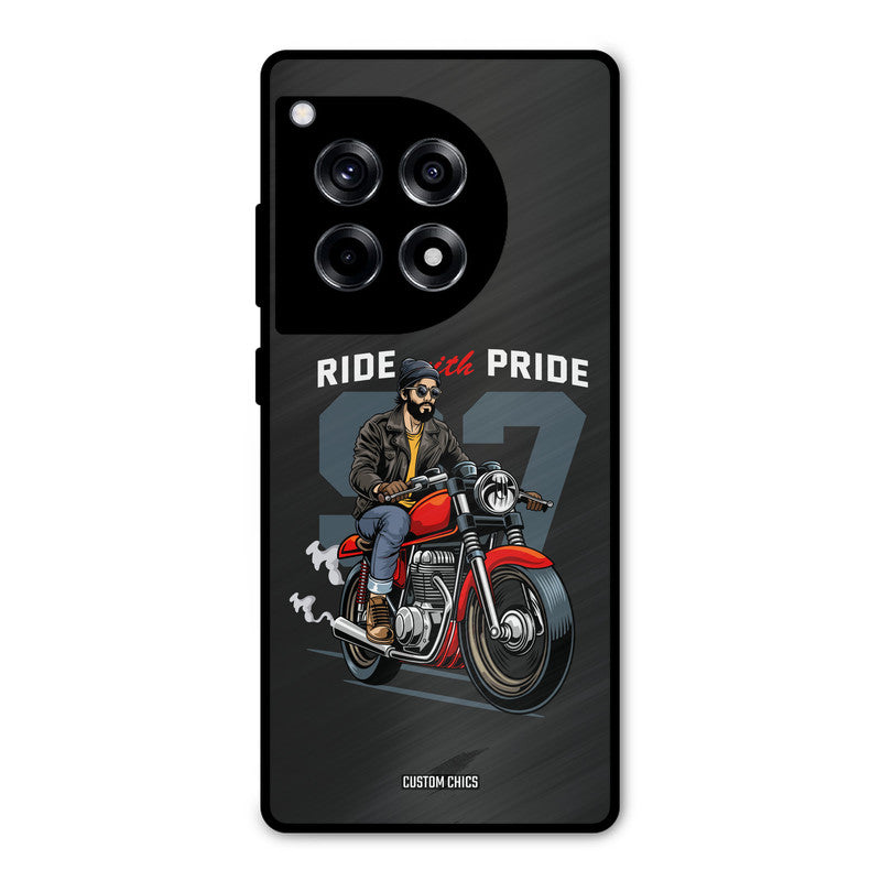 Ride With Pride OnePlus 12R Mobile Back Cover - Car&Bike PrintShield Case
