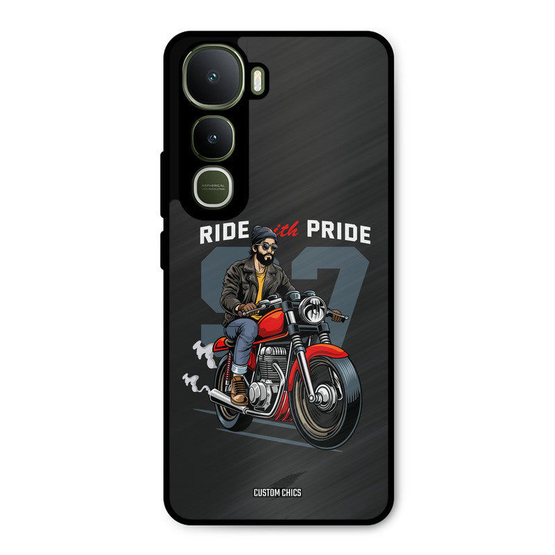 Ride With Pride Vivo Y400 Mobile Back Cover - Car&Bike PrintShield Case