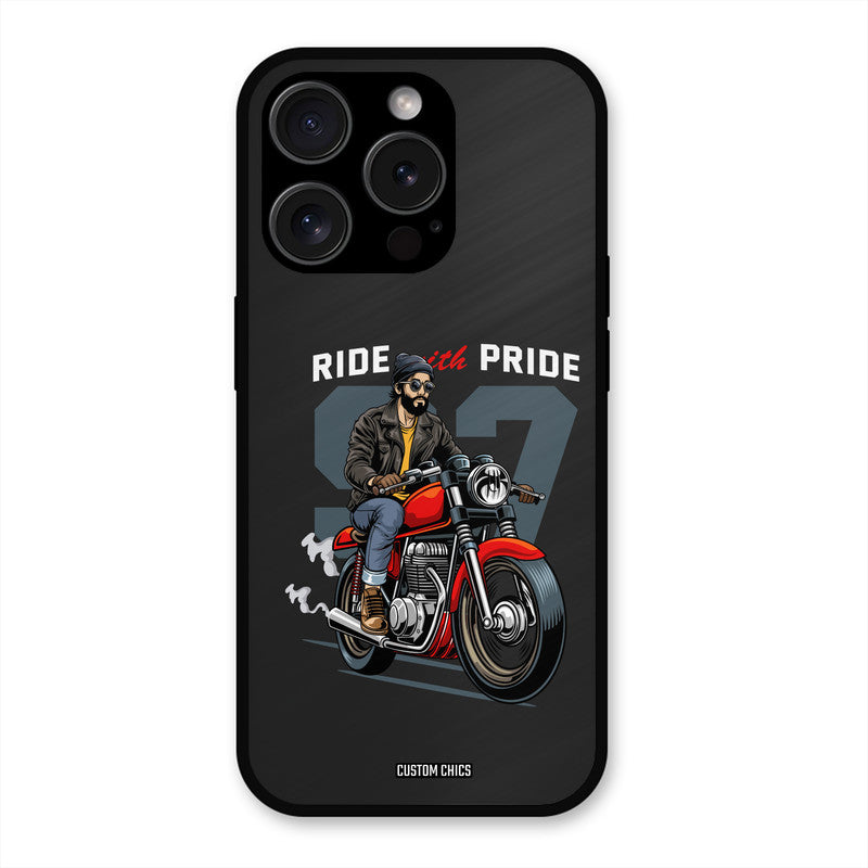 Ride With Pride iPhone 15 Pro Max Mobile Back Cover - Car&Bike PrintShield Case