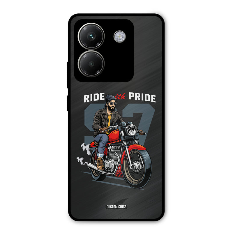 Ride With Pride Poco M7 Pro Mobile Back Cover - Car&Bike PrintShield Case