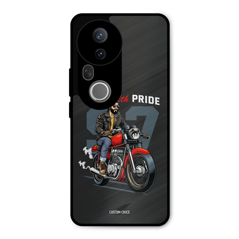 Ride With Pride Vivo T4 Ultra Mobile Back Cover - Car&Bike PrintShield Case