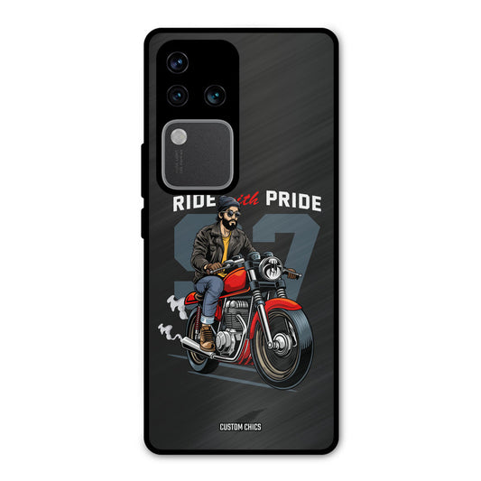 Ride With Pride Vivo V30 Pro Mobile Back Cover - Car&Bike PrintShield Case