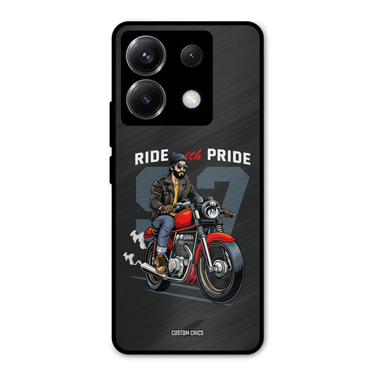 Ride With Pride Poco X6 Mobile Back Cover - Car&Bike PrintShield Case