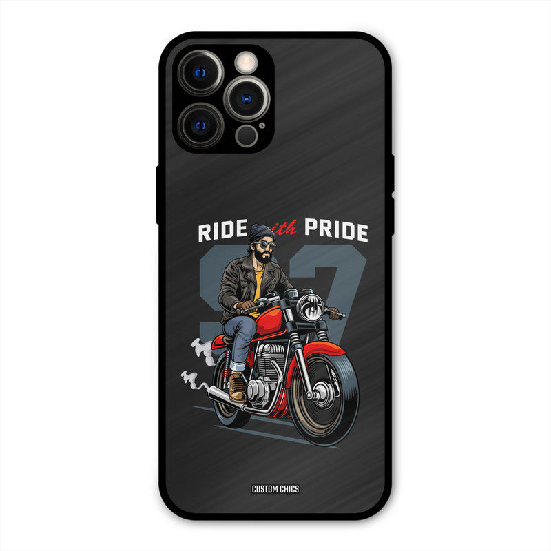 Ride With Pride iPhone 12 Pro Max Mobile Back Cover - Car&Bike PrintShield Case