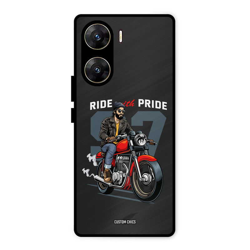 Ride With Pride Vivo V29e Mobile Back Cover - Car&Bike PrintShield Case