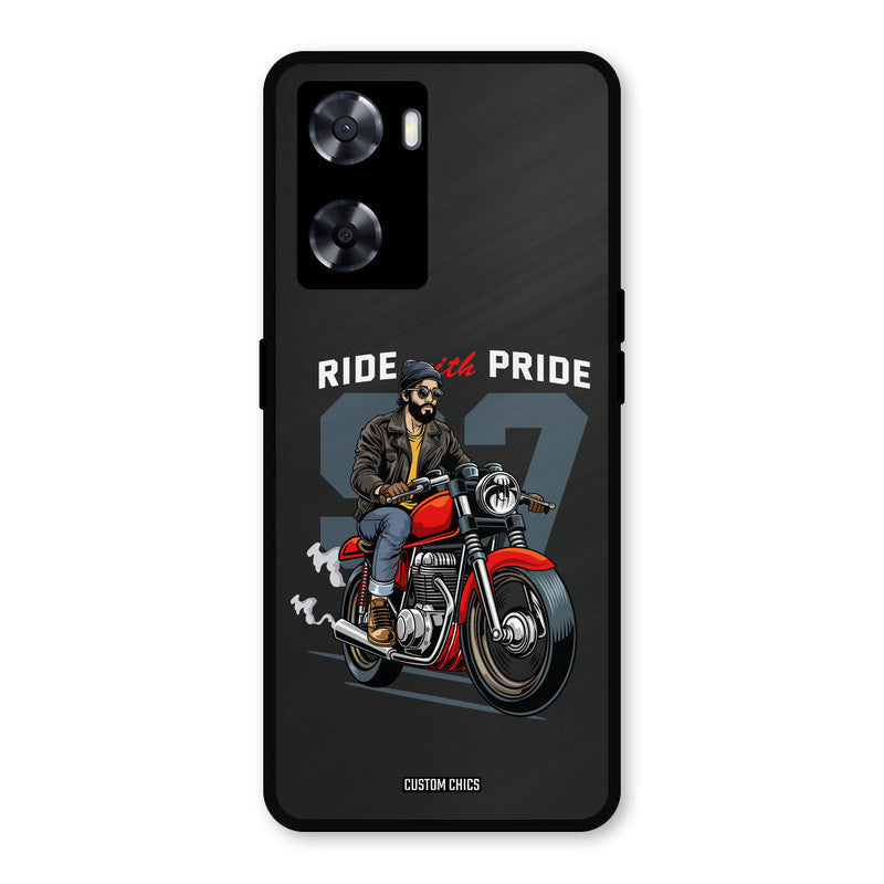 Ride With Pride Oppo A57 2022 Mobile Back Cover - Car&Bike PrintShield Case