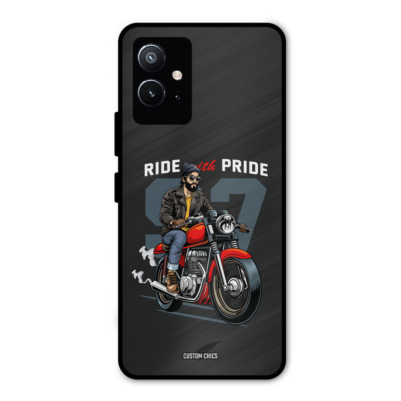 Ride With Pride Vivo Y75 5G Mobile Back Cover - Car&Bike PrintShield Case