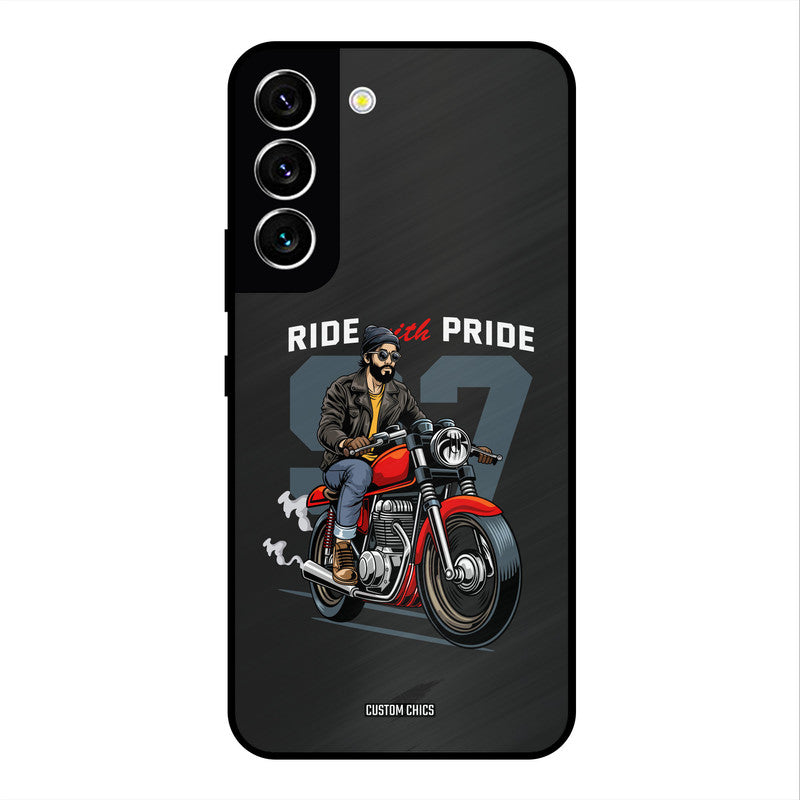 Ride With Pride Samsung Galaxy S22 Mobile Back Cover - Car&Bike PrintShield Case