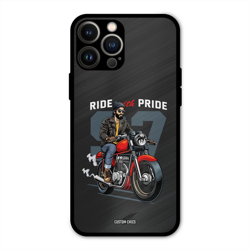 Ride With Pride iPhone 13 Pro Max Mobile Back Cover - Car&Bike PrintShield Case