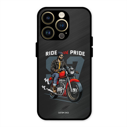 Ride With Pride iPhone 14 Pro Mobile Back Cover - Car&Bike PrintShield Case